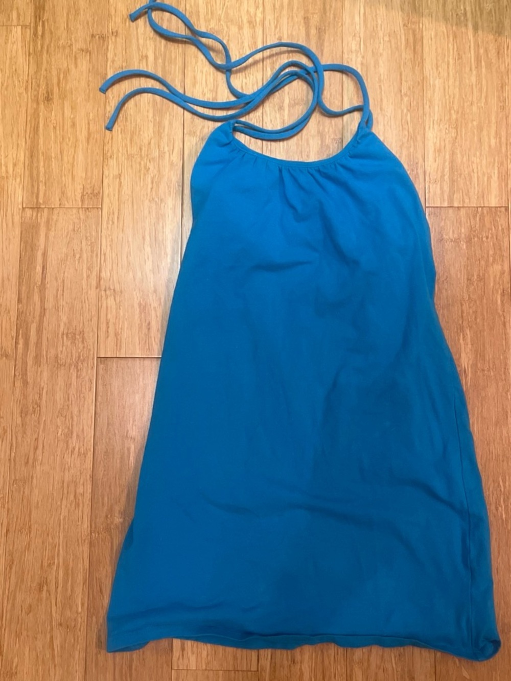 Victoria's Secret Blue Halter dress built in bra